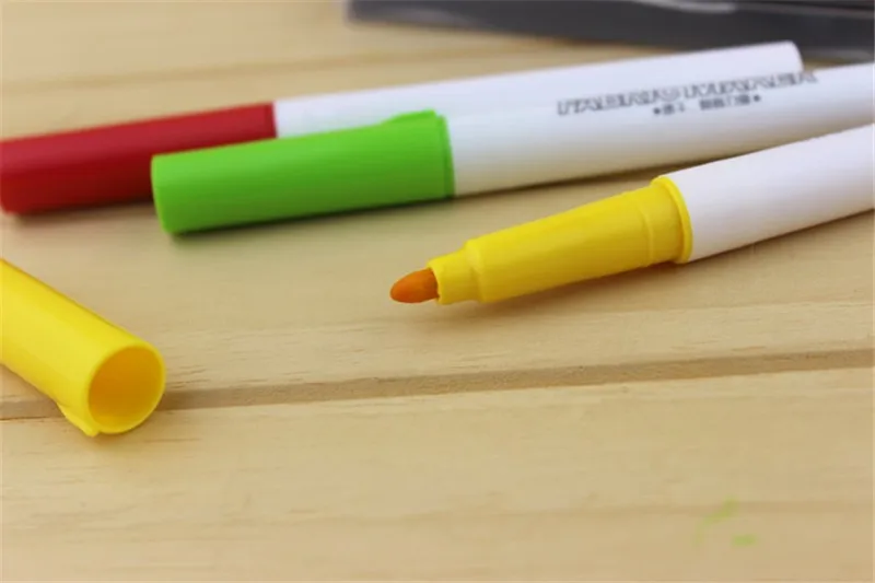 7 цветов/набор тканевые маркеры, фломастеры художественная ручка керамическая футболка самодельной покраски цветные маркеры канцелярские школьные принадлежности для творчества