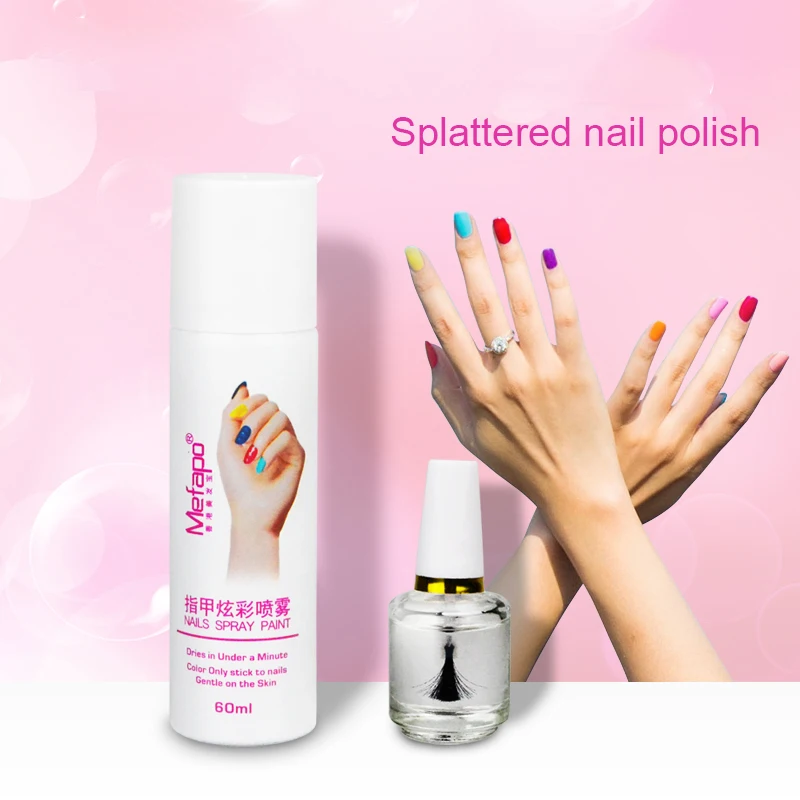 Дропшиппинг идеальный 60 мл Лак спрей базовый слой легко мыть Spray Nail Лаки быстро