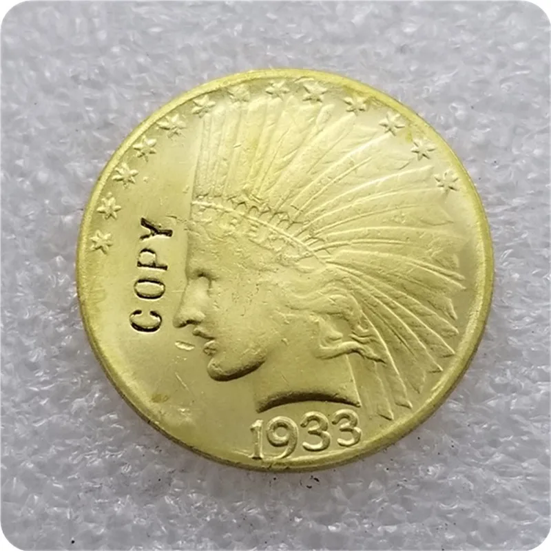 США 1930 1933 $10 индийская голова золотые копии монет | Дом и сад