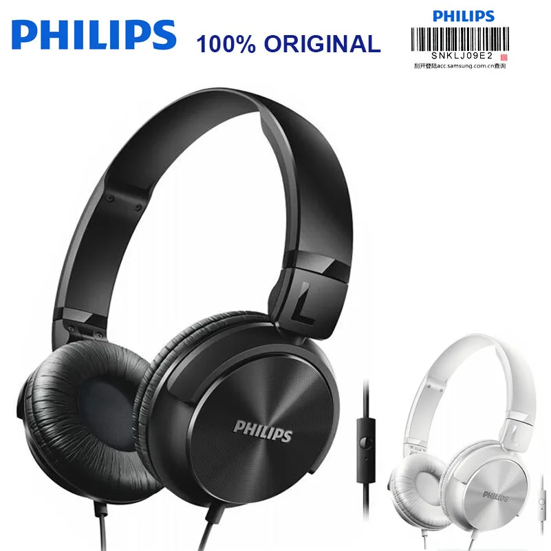Оригинальные Проводные Наушники Philips SHL3065 с микрофоном шумоподавление