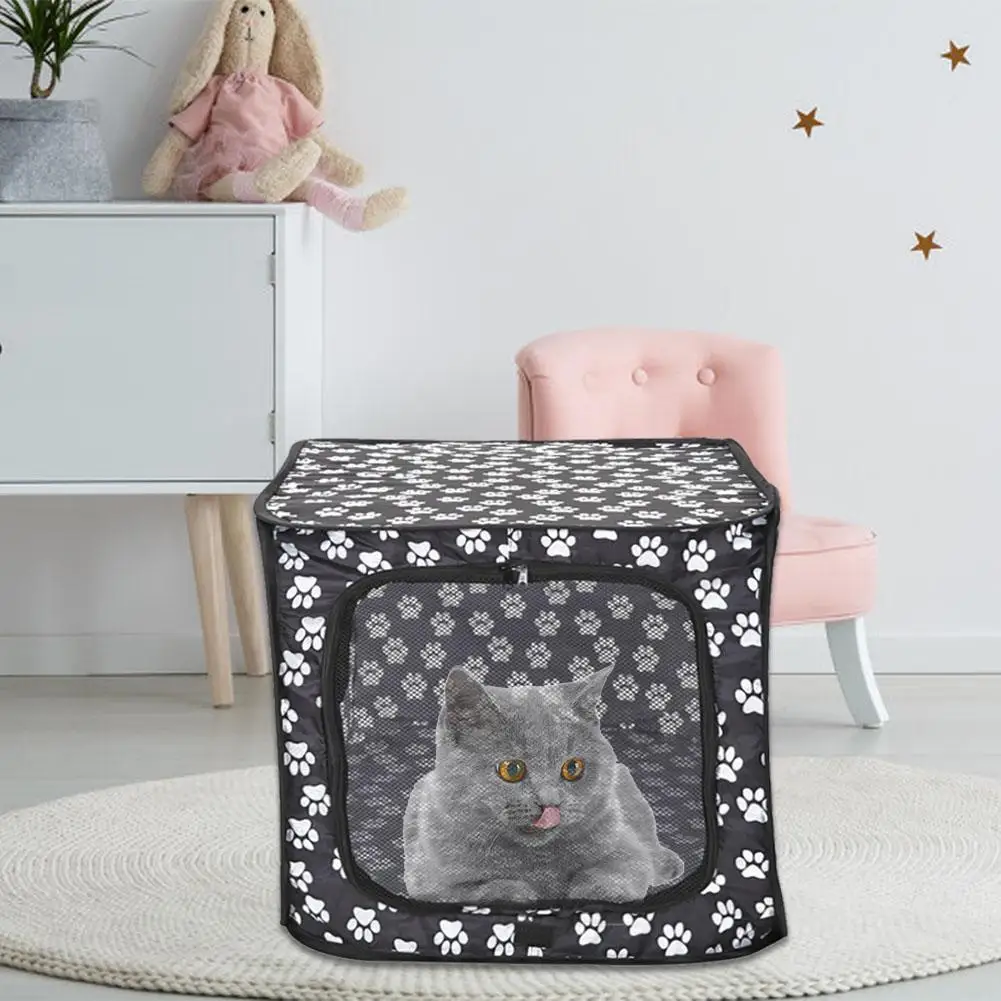 Portable Folding Pet Tent Dog House Cage Pet Fence Breathable Mesh Foldable Cat Dog Travel Cage Playpen Outdoor Supplies