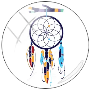 TAFREE beauty Dreamcatcher Рисунок 5 шт. 12 мм/15 мм/16 мм/18 мм/20 мм/25 мм круглый стеклянный кабошон демонстрационный плоский задний вывод - Цвет: BM08