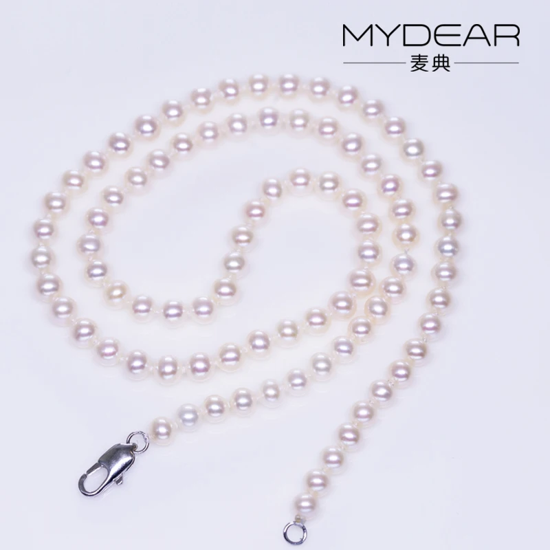 MYDEAR Pearl Jewelry Natural 4.5-5mm Seawater Pearl Chain Necklace Multi-layer Sweater Pearl Necklace,High Luster,Custom Jewelry MYDEAR Pearl Jewelry Natural 4.5-5mm Seawater Pearl Chain Necklace Multi-layer Sweater Pearl Necklace,High Luster,Custom Jewelry