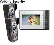 Yobang Security freeship Villa Video Door Phone Night Vision Speakerphone Camera 7″ LCD monitor Handfree Camera video door bell