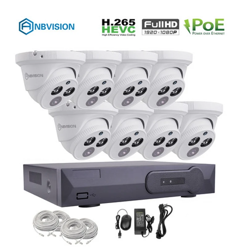 Eyes.sys H.265 4CH POE CCTV 4PCS HD 2.0MP Audio IP Camera Home Security System