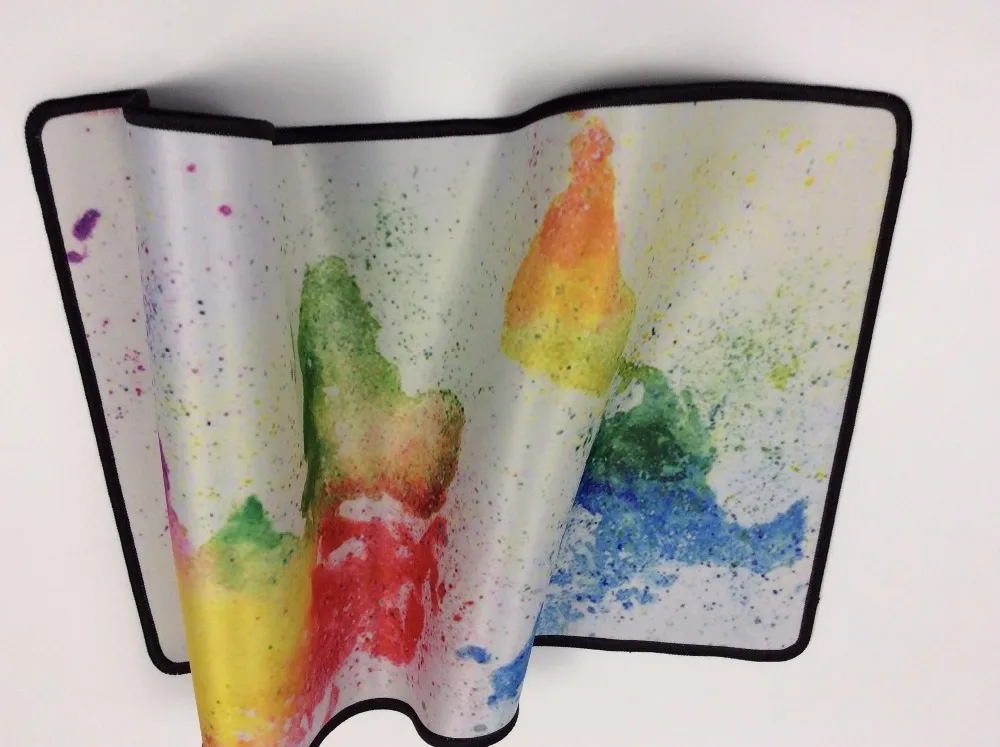  Mairuige Shop Watercolor Map MousePad Rubber Pad Mouse Mat Desk Pad Keyboard Pad for Dota CS Go Lea