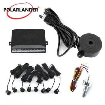 

hot Car Parking sensor 8 sensors Buzzer sound Backup Radar Detector System Reverse Sound Alert 9 colors option without monitor