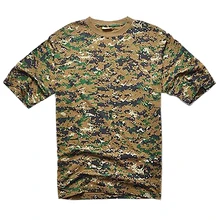 Sz-lgfm-черный лето на открытом воздухе Охота Футболка Для мужчин дышащая армейская тактическая Боевая футболка в стиле милитари сухой спортивные камуфляжные футболки JD