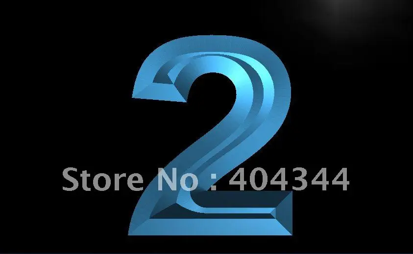 

LB871- 2 Number Two Display Decor LED Neon Light Sign