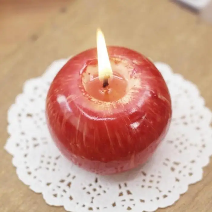 1pc Red Apple Shape Fruit Scented Candle Wedding Gift Home Decoration Valentine S Day Christmas Candle Lamp Candle Lamp Candle Weddingscented Candles Aliexpress