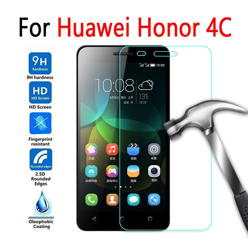 

Screen Protector For Huawei Honor 4C Tempered Glass For Honor 4C 4 C Glass Film Protective glas Premium 9H Anti-Explosion