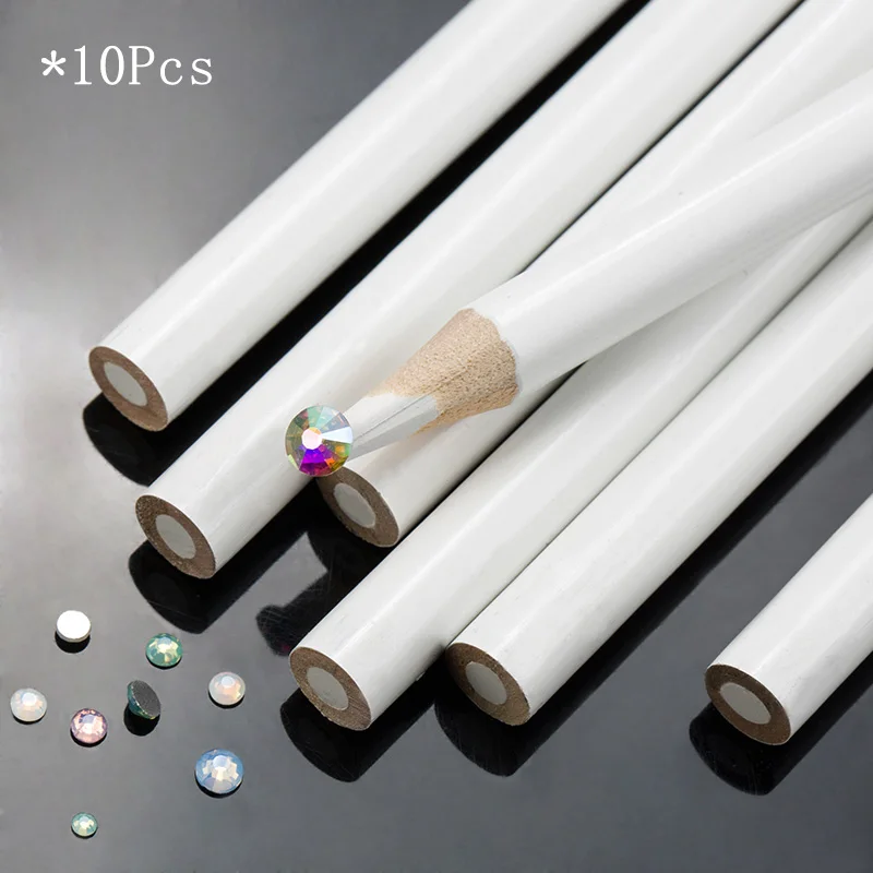 10Pcs Picking pen Лучшие Стразы-пинцет/ручка/лоток/аппликатор для горячей фиксации DIY аксессуары - Цвет: 10Pcs Picking pen