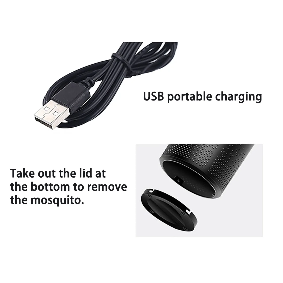 Москитная убийца USB Электронная антимоскитная лампа катализатор немой домашний светодиодный ловушка насекомых дренаж без излучения
