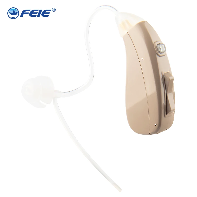 

FEIE Aparelho Auditivo Adjustable Hearing Aid Invisible Sound Voice Amplifier Volume Deaf-aid with RIC BTE Hearing tubes MY-202