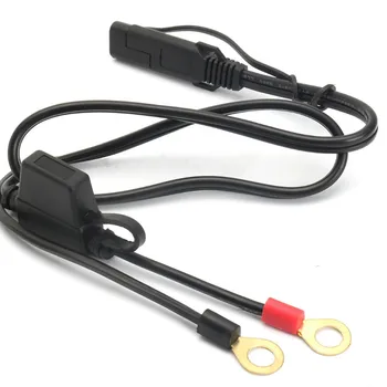 

12V Car Motorcycle Battery Output Connector Ring Terminal To SAE Quick Disconnect Cable Harness Charger Adapter Accessories Part