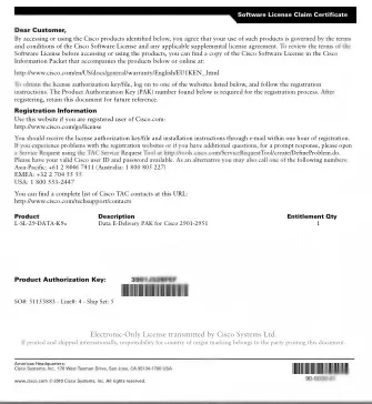 New Sealed L SL 29 UC K9= Unified Communication E Delivery