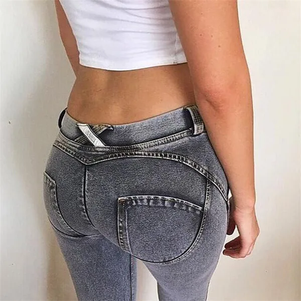 Fashion Sexy Leggings For Women Sports Yo-ga Low Waist Washed Skinny Push Up Pencil Pants Skinny Denim Leggings Elegant In Style Fashion Sexy Leggings For Women Sports Yo-ga Low Waist Washed Skinny Push Up Pencil Pants Skinny Denim Leggings Elegant In Style