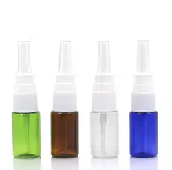 Оптовая продажа 10 мл пустой Пластик носовые насосные дозаторы для спреев бутылки, 10cc назальный распылитель, 1/3 унции спрей для полости рта
