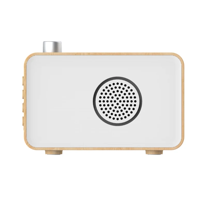 Mrosaa Digital Bluetooth Speaker Alarm Clock FM Radio Support AUX TF Card 3 in 1 Rechargeable Table clocks Modern design
