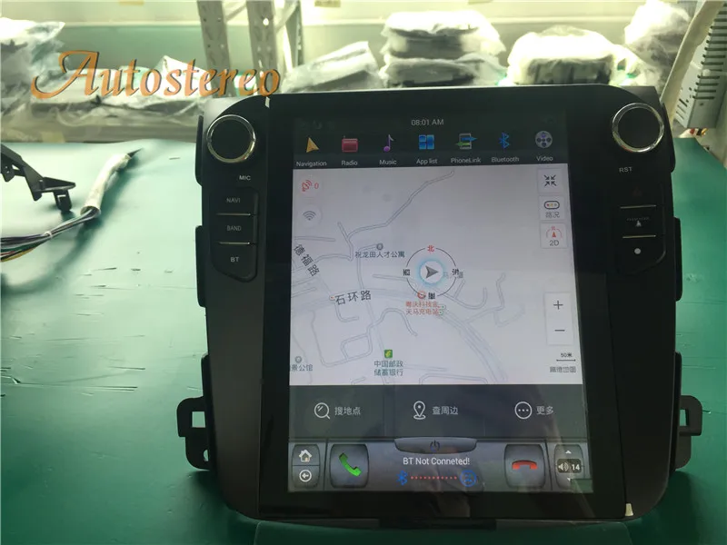 Top Tesla Android 9.0 Car GPS Navigation For Mitsubishi Outlander 2006~2012 For Citroen C-Crosser for Peugeot 4007 no DVD multimedia 5