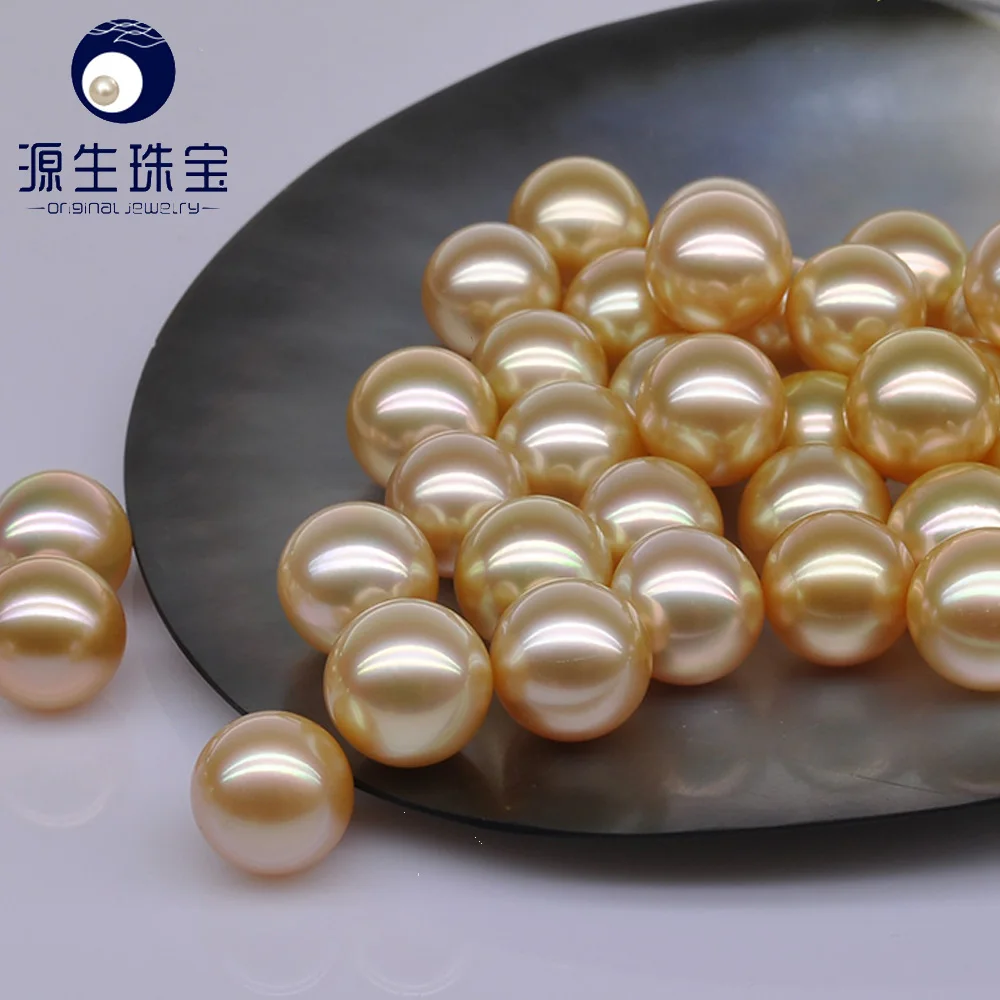 [YS] AA 10-11 мм натуральный Южно-морской культивированный золотой россыпью жемчуг