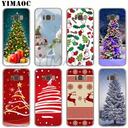 YIMAOC Рождественский Снеговик Оленей Санта мягкий чехол для Galaxy A5 A6 A7 A8 A9 J3 J5 J6 J7 S7 S10 край S8 S9 плюс Примечание 8 9
