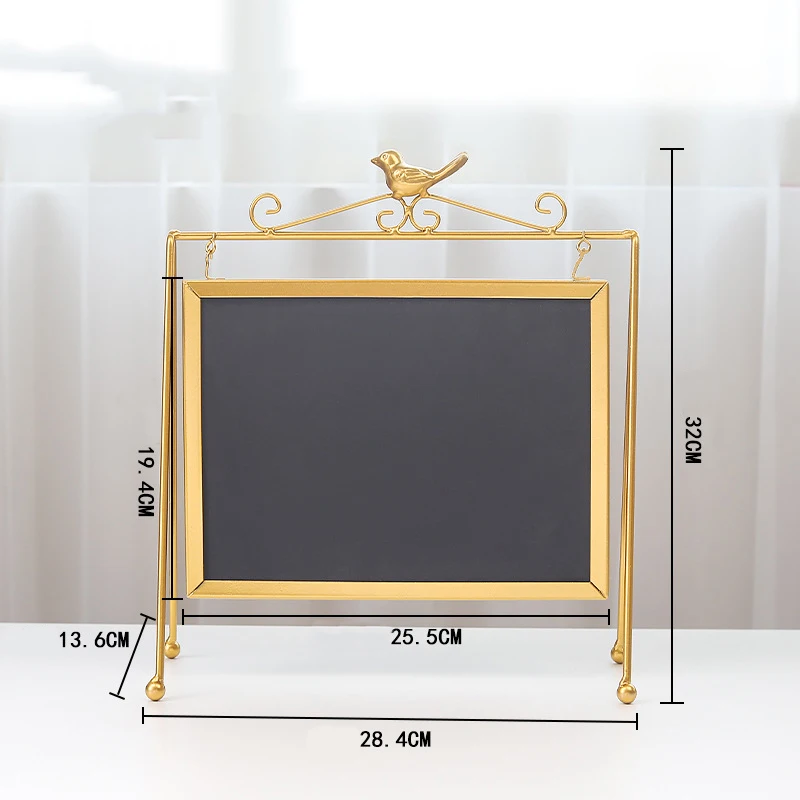 ABLA Desktop Message Blackboard Easel Chalkboard Kids Memo Black Board Writing Boards Big