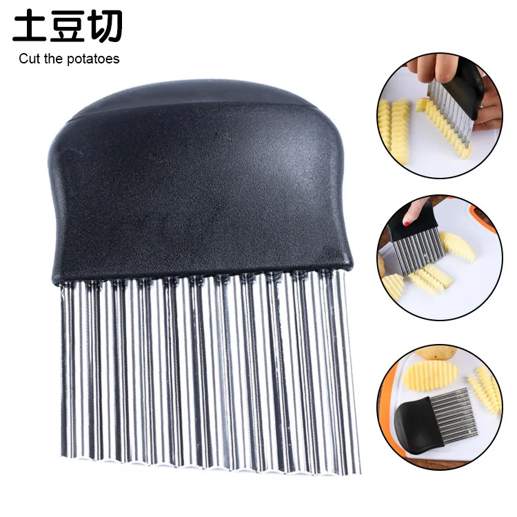 

Stainless steel potato wave knife kitchen cutting tool