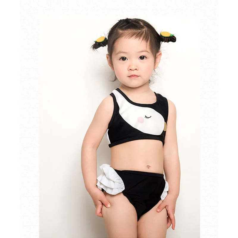 Children Girls One Piece Swimsuits High Waist Bikini Set Kids Toddler Baby Swimwear Outdoor Beachwear Beach Sea Swimming Pool (4)