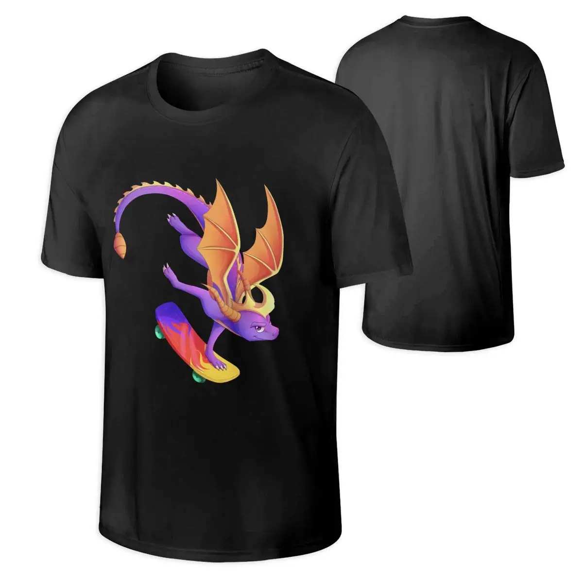 

Man Spyro The Dragon T-Shirt Cool Outdoor Round Neck Tshirts Gift