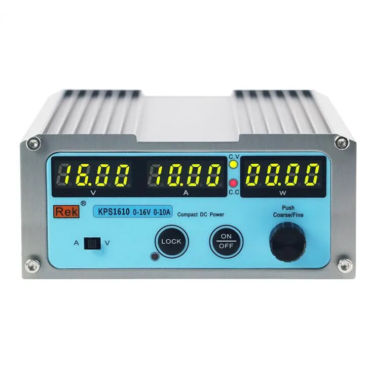 

Merrick KPS1610 Adjustable DC Switching Power Supply 0-16V 0-10A/20A Four Position Display