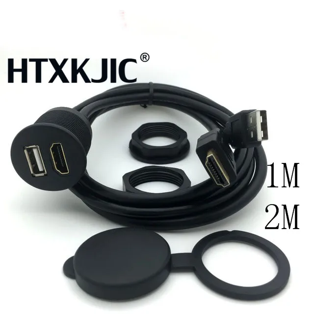 1pcs-x-3ft-Car-USB-HDMI-AUX-Extension-Panel-Flush-Mount-Cable-For-Car-Boat-and.jpg_640x640