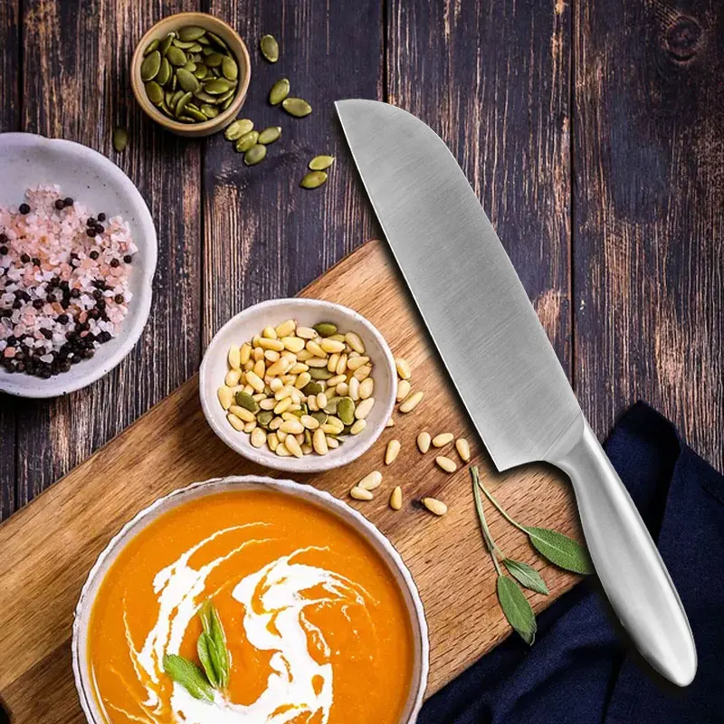 

Stainless Steel Knives Set 5CR17 440C High Carbon Stainless Steel Knife 3.5 inch Fruit Knife 7 inch Chef Knife Blade Razor Sharp