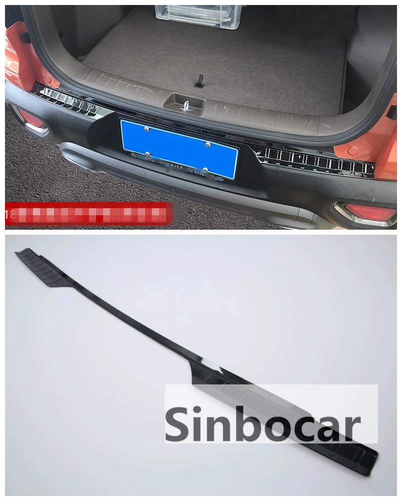 Free Shipping Stainless Steel Rear Bumper Protector Cover Trim For For