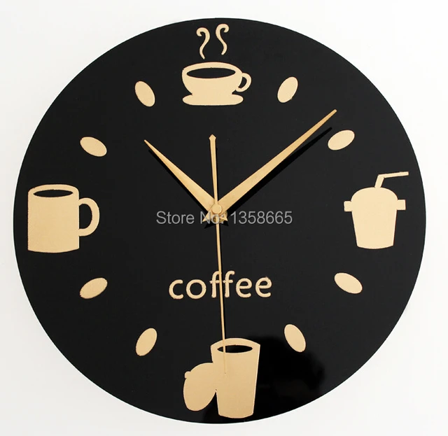 acrylic wall clock modern design coffee decoration for kitchen acrylic wall clock modern design coffee decoration for kitchen