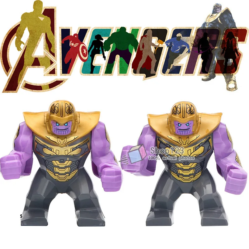 

20 PCS/LOT Avengers 4 Endgame Building Blocks Big Size Super Heroes Thanos Infinity War Figures Toys For Children