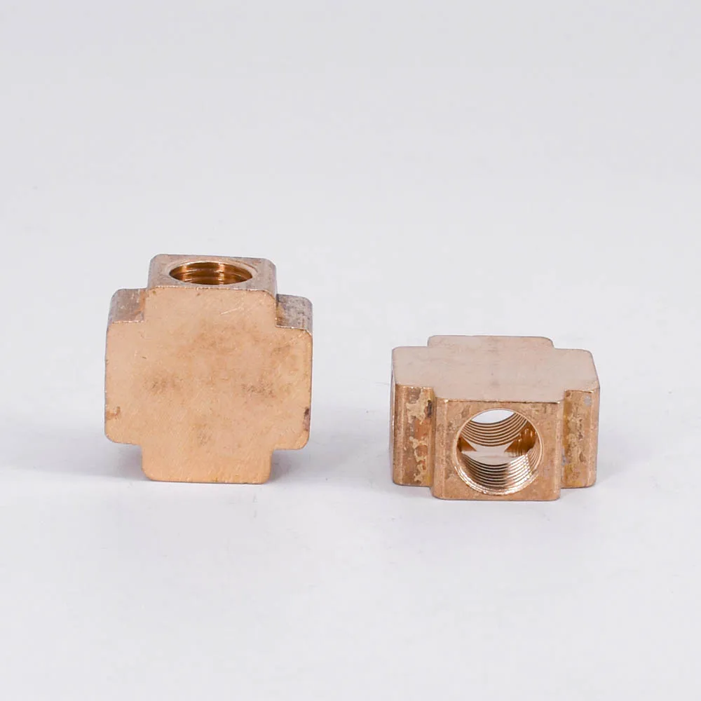 

Brass Splitter Block Cross 4 Way Pipe Fitting DN8 1/4" BSP Female Adapter Connector Coupling