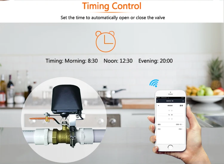 4 шт./лот умный Wi-Fi водяной клапан беспроводной клапан Газ Вода домашняя Автоматизация система управления работа с Alexa и Google Home, IFTTT