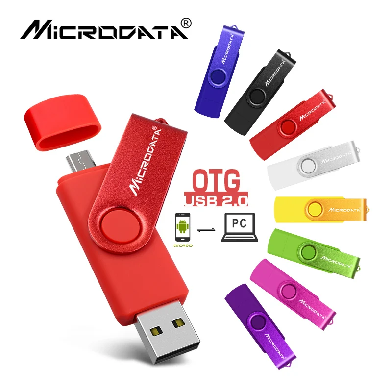 

Rotatable smart OTG usb flash drive 64G 32G 16G 8G 4G pen drive Thumb drives memory stick android otg usb key free shipping