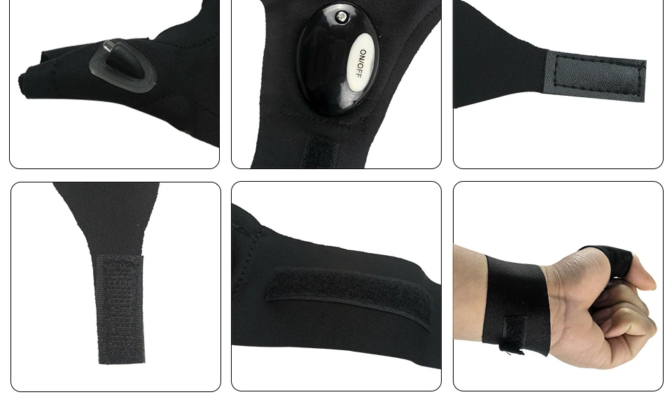 k8356 Luminous Fishing Sport LED Light Gloves Winter Fishing Outdoor Repair Car Repair Lighting Install Fish Bait Gloves (19)