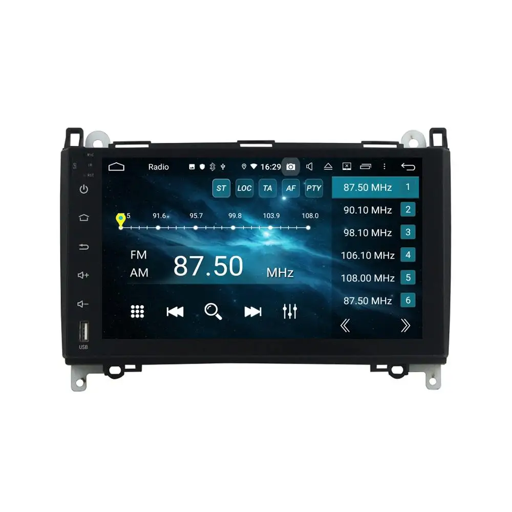 Cheap Octa Core 2 din 9" Android 9.0 Car DVD Radio GPS for Mercedes Benz B200 W169 W245 Viano Vito 4GB RAM Bluetooth 4.2 WIFI 32GB ROM 2