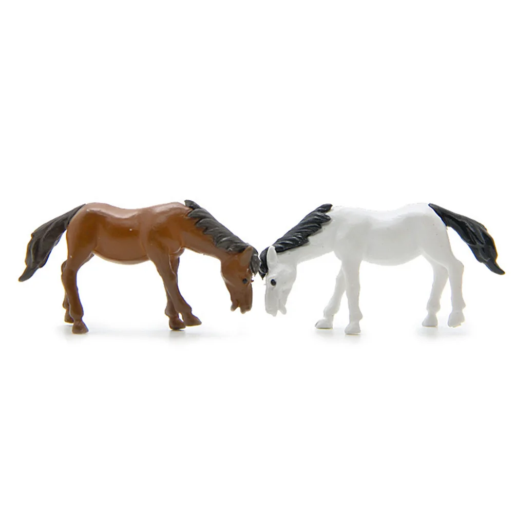 Миниатюрные миниатюрные фигурки лошадей, сказочный садовый орнамент, милый сад, домашний декор