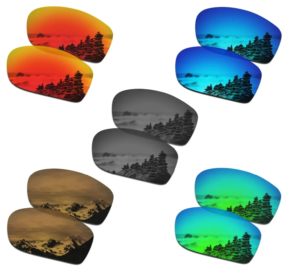 

SmartVLT 5 Pairs Polarized Sunglasses Replacement Lenses for Oakley Fives Squared - 5 Colors