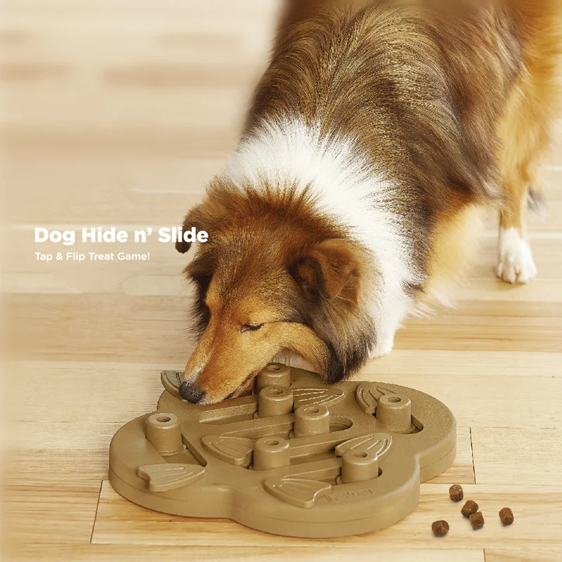 

Dog Hide & Slide Treat Toy Pet Dog Puppy High IQ Development Training Interactive Game Toy Educational Food Feeder Toys