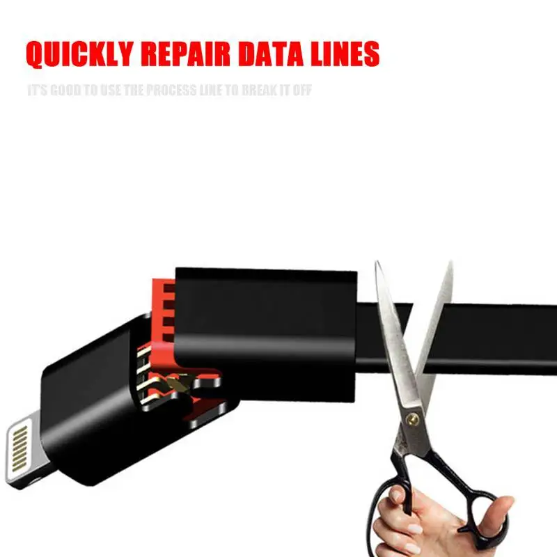 1.5A 5 В USB кабель для iphone Lightning кабелей cut быстро восстановить Восстанавливающий
