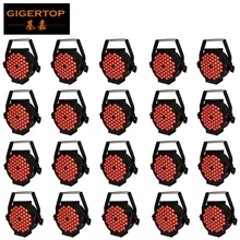 20 шт./лот новинка RGB 54 светодиодный Строб сцена свет 3 Вт DMX-512 прожектор для дискотеки DJ вечерние освещения 200 Вт угол обзора объектива 25 градусов