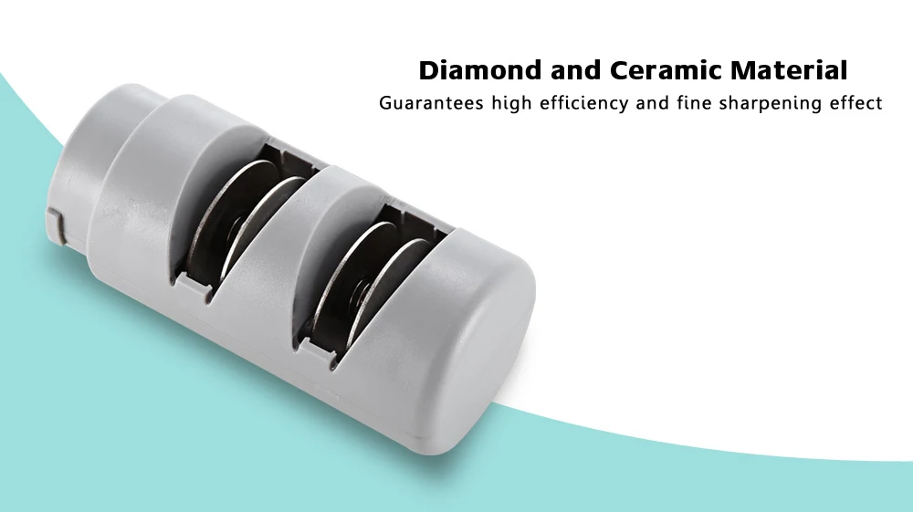 ZHAOLIDA KR007 Electric Diamond Knife Sharpener Speedy Automatic Self-abrasive Tool for Ceramic and Steel Kitchen Knives