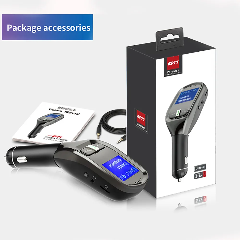 Bluetooth модуль и Mp3 декодер чип 12 v-24 v беспроводной fm-передатчик громкой связи Lcd MP3-плеер Usb зарядное устройство# Zer