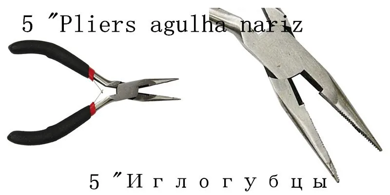 8 шт./компл. углерода Сталь черный мини иглы круглый нос режущая проволока Бисер Ювелирные плоскогубцы инструмент для изготовления ювелирных изделий, аксессуары