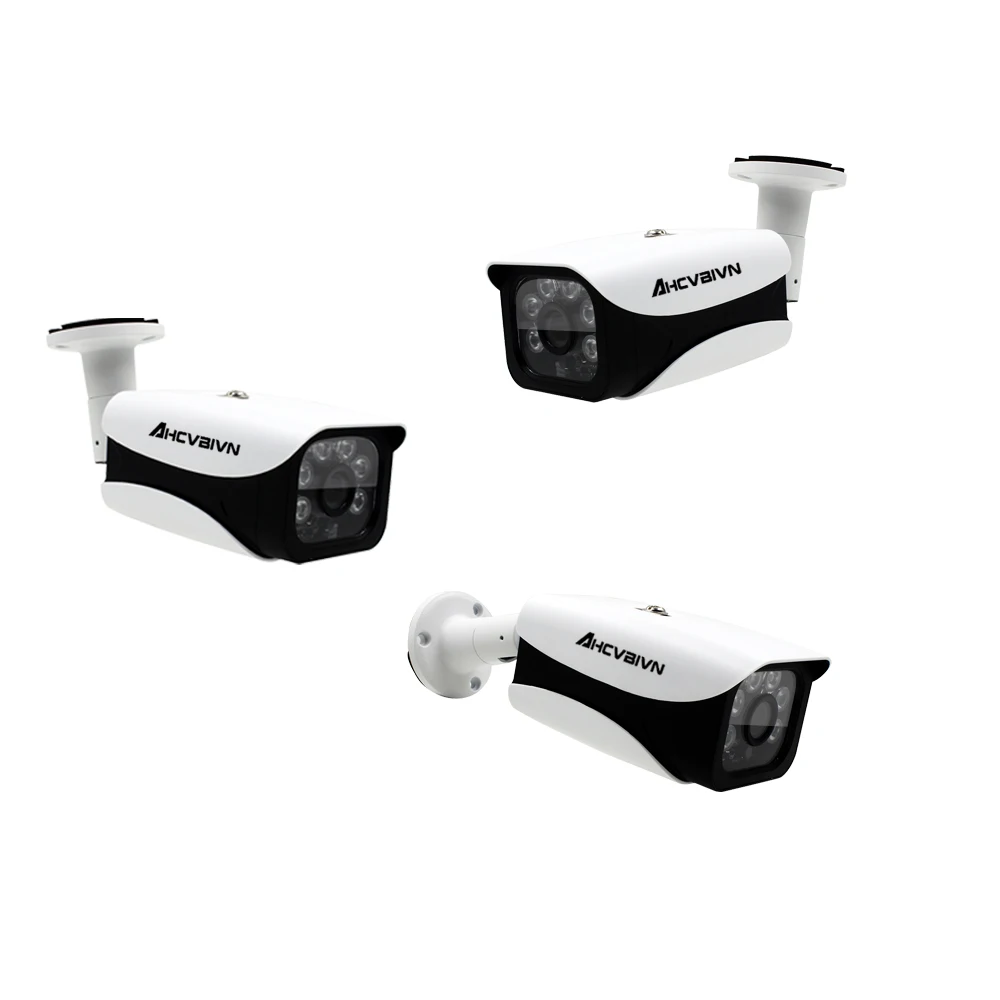 AHCVBIVN Super AHD Camera HD 4MP Surveillance Outdoor Indoor Waterproof 6* Array infrared Security Camera System With Bracket
